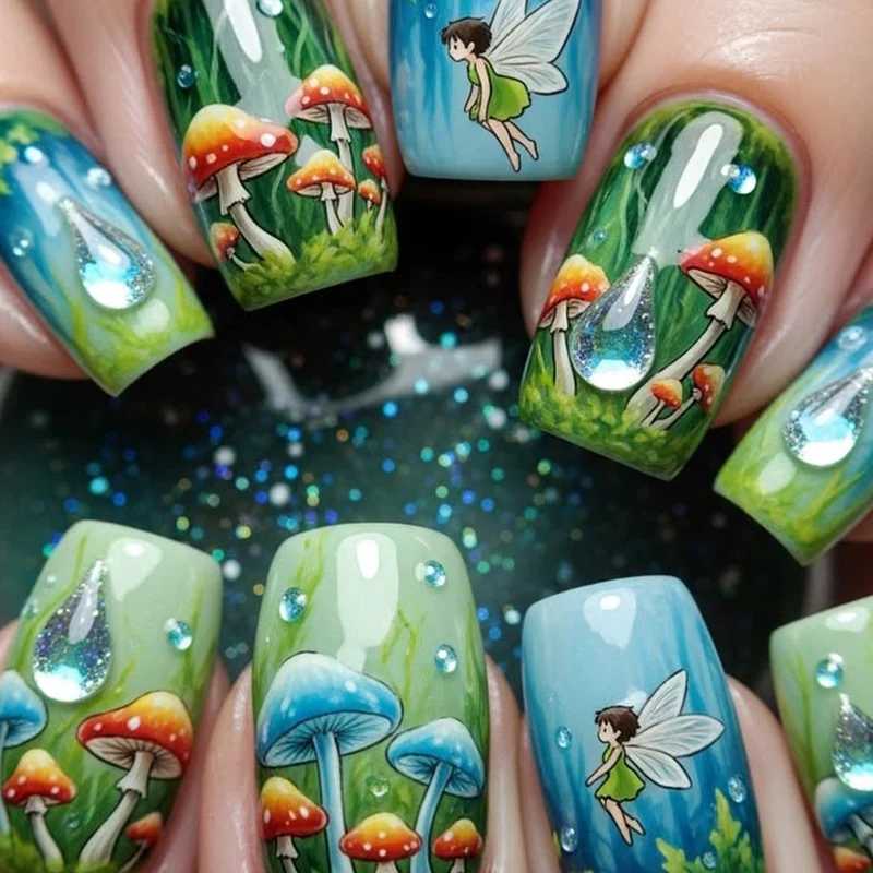 Artistic Fairy-Themed Nail Art Set Stornfield