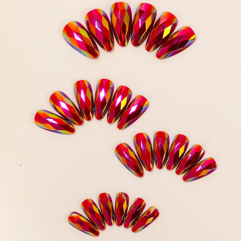 Artistic Faceted Nail Art Extensions Stornfield