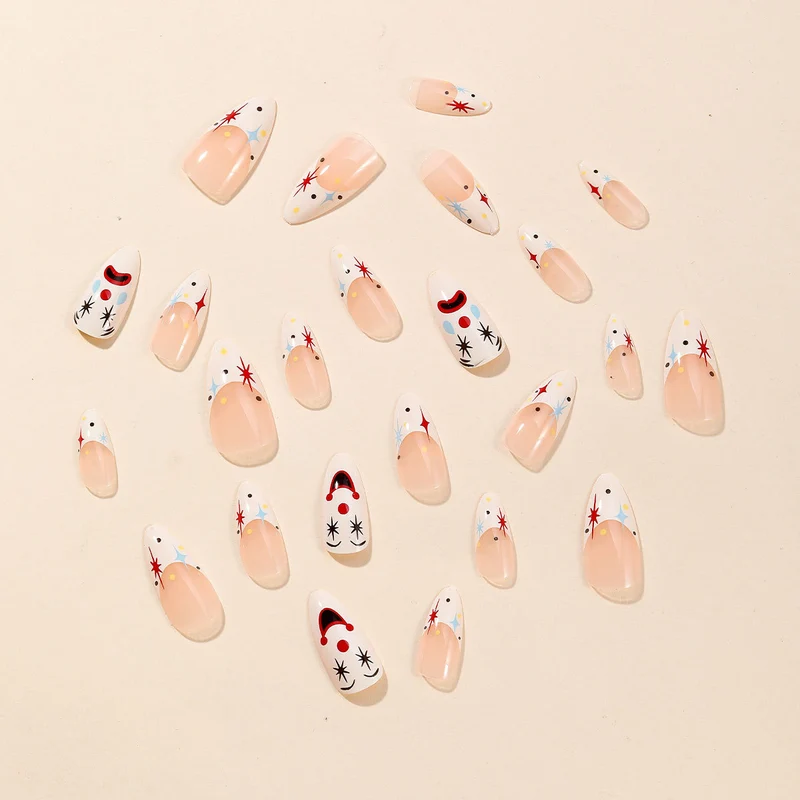 Artistic Clown-Themed Stiletto Nail Art Stornfield