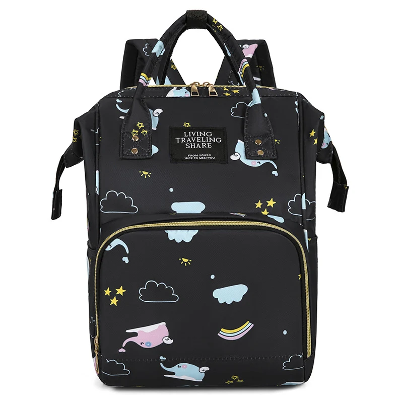 Verspielt bedruckter multifunktionaler Baby-Rucksack Karnz