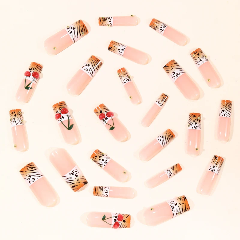 Artistic Safari Print Nail Art Extensions Stornfield