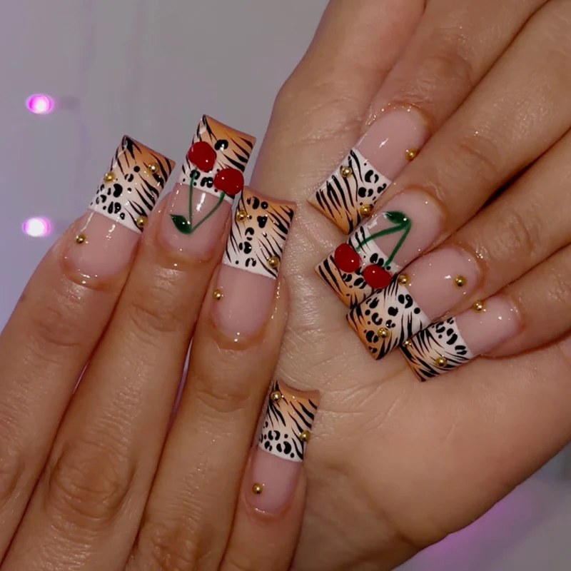 Artistic Safari Print Nail Art Extensions Stornfield