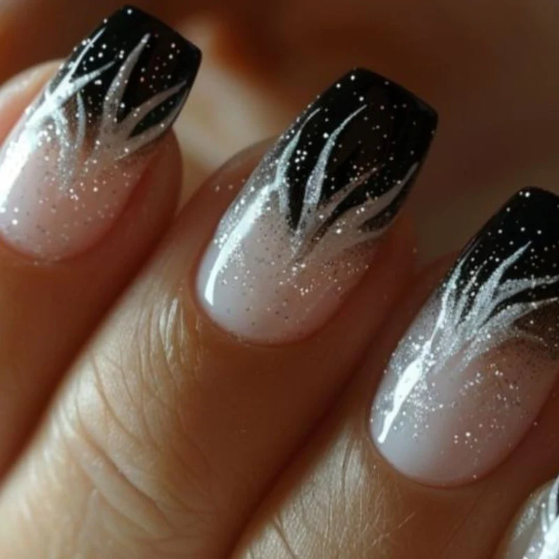 Artistic Ombre Glitter Nail Art Stornfield