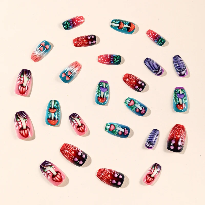 Artistic Mushroom Nail Art Stornfield