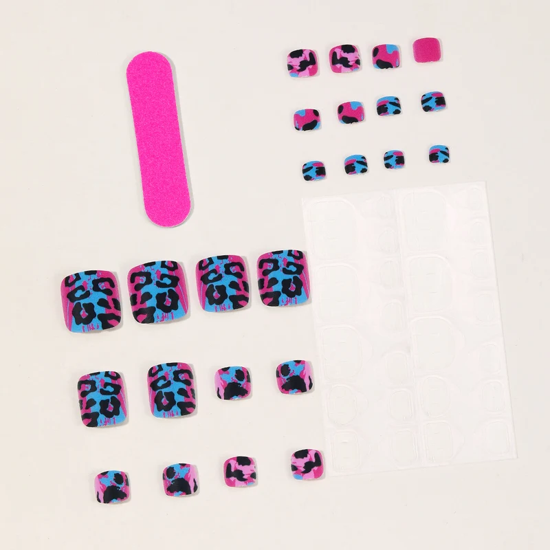 Artistic Leopard Print Nail Art Extensions Stornfield