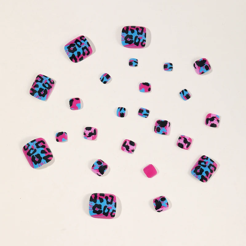 Artistic Leopard Print Nail Art Extensions Stornfield