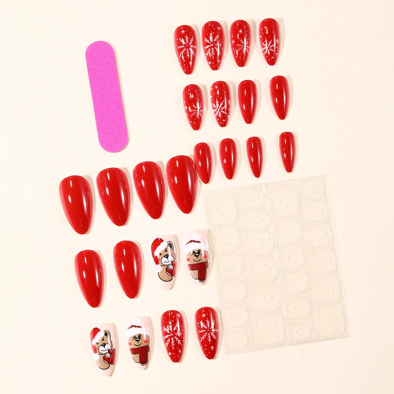 Artistic Holiday-Themed Nail Art Extensions Stornfield