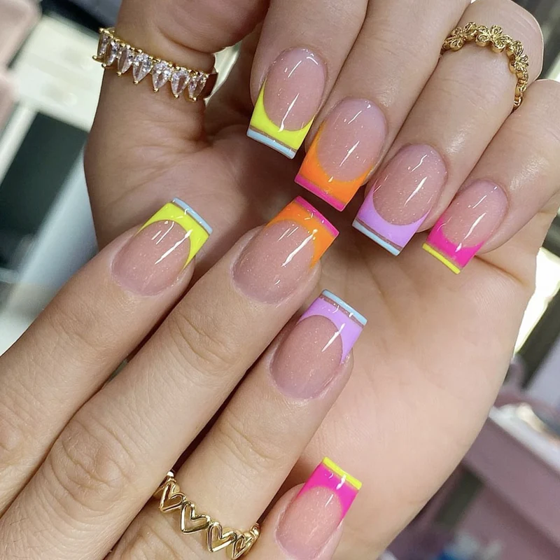 Artistic Gradient Nail Art Extensions Stornfield