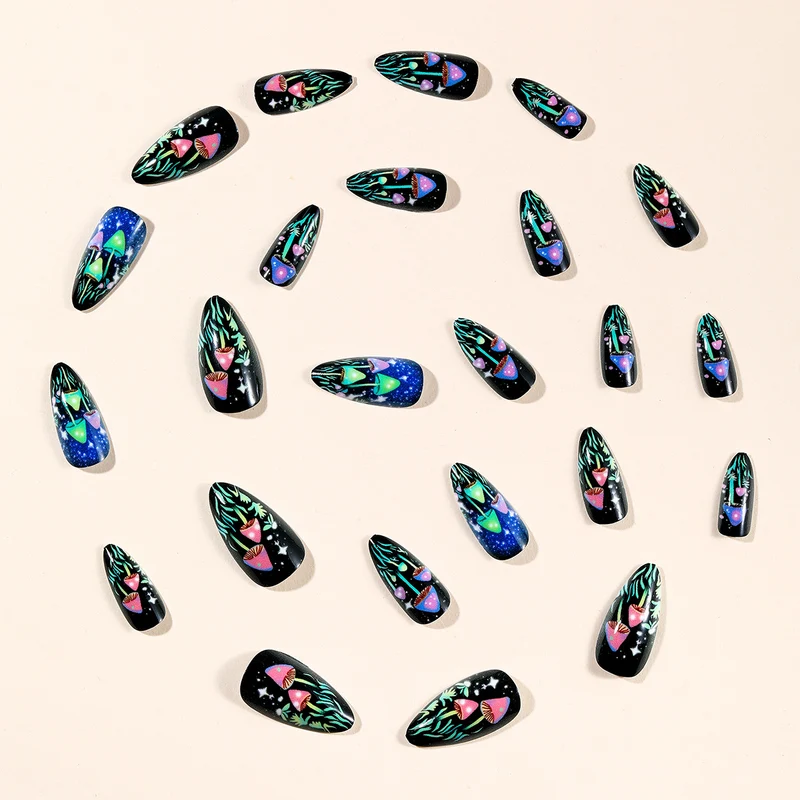 Artistic Glow-in-the-Dark Nail Art Set Stornfield
