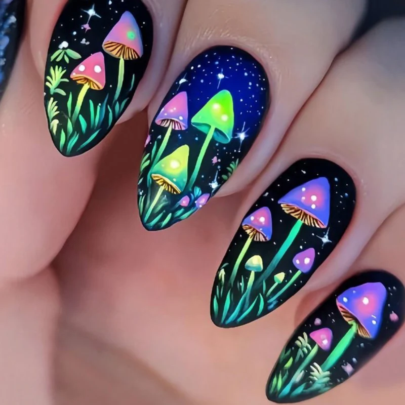 Artistic Glow-in-the-Dark Nail Art Set Stornfield