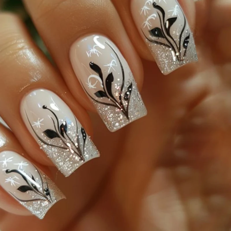 Artistic Glitter Ombre Nail Art Extensions Stornfield