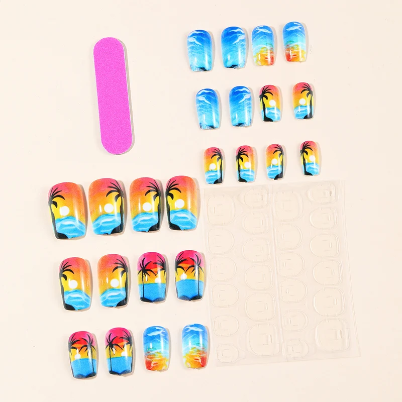Coastal Sunset Nail Art Stornfield