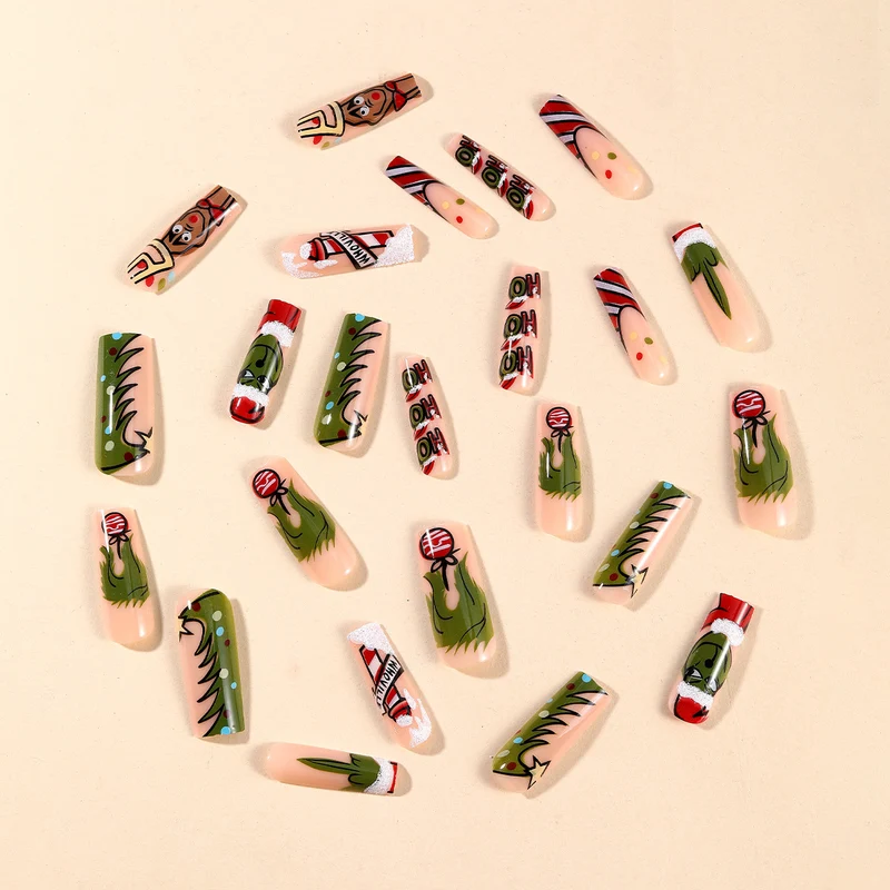 Christmas-Themed 3D Nail Art Set Stornfield