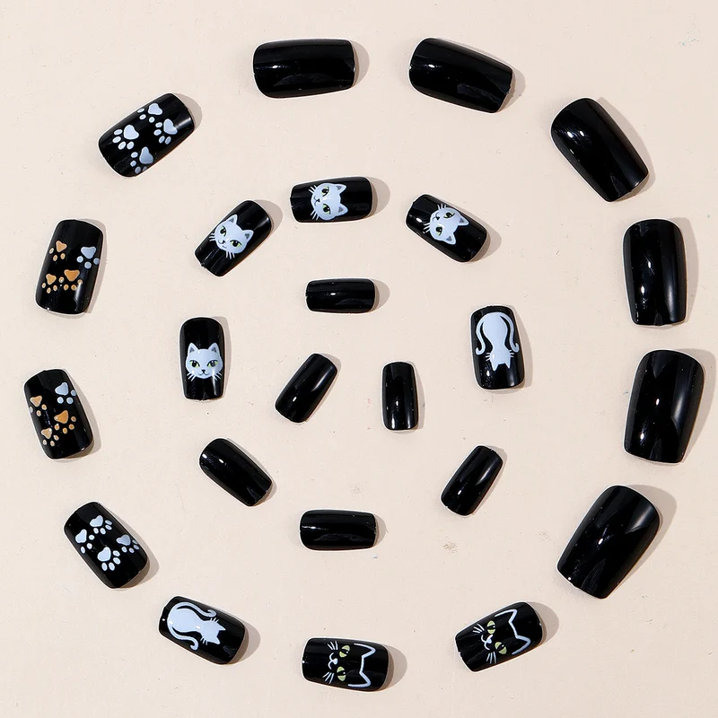 Cat-Themed Nail Art Set Stornfield