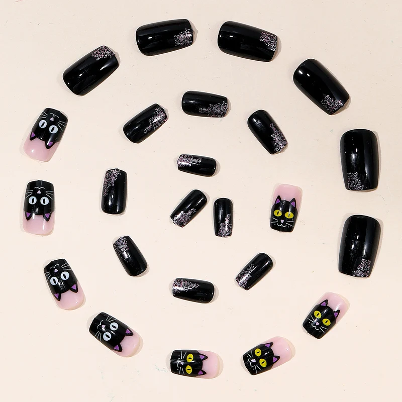 Cat-Themed 3D Nail Art Extensions Stornfield