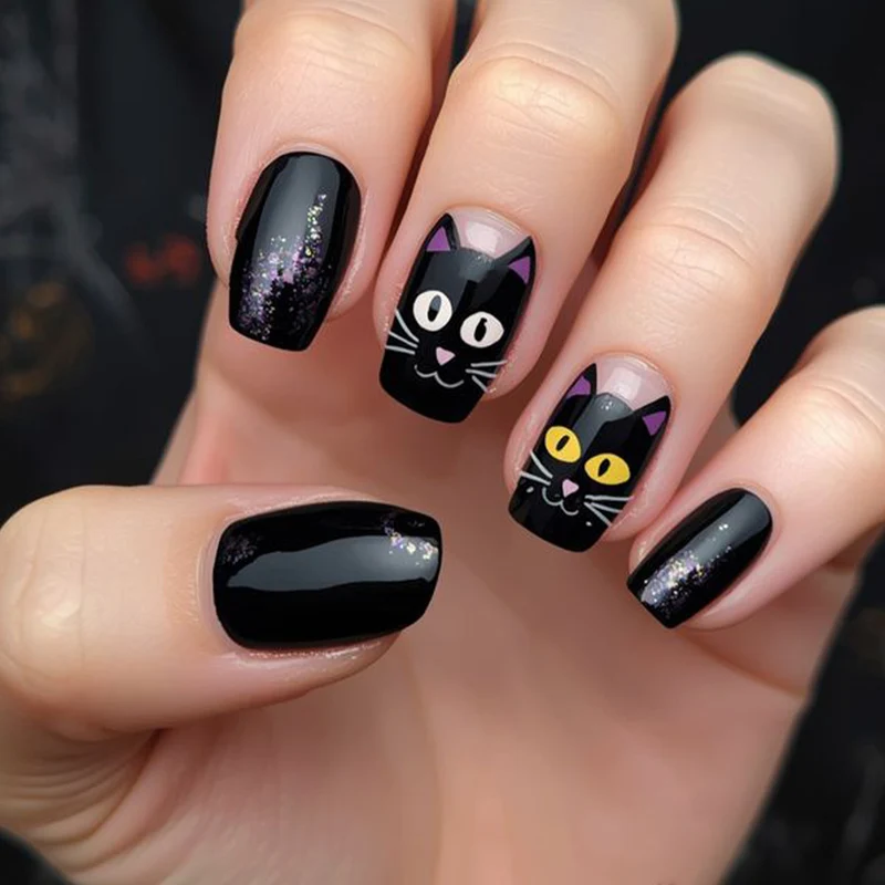 Cat-Themed 3D Nail Art Extensions Stornfield