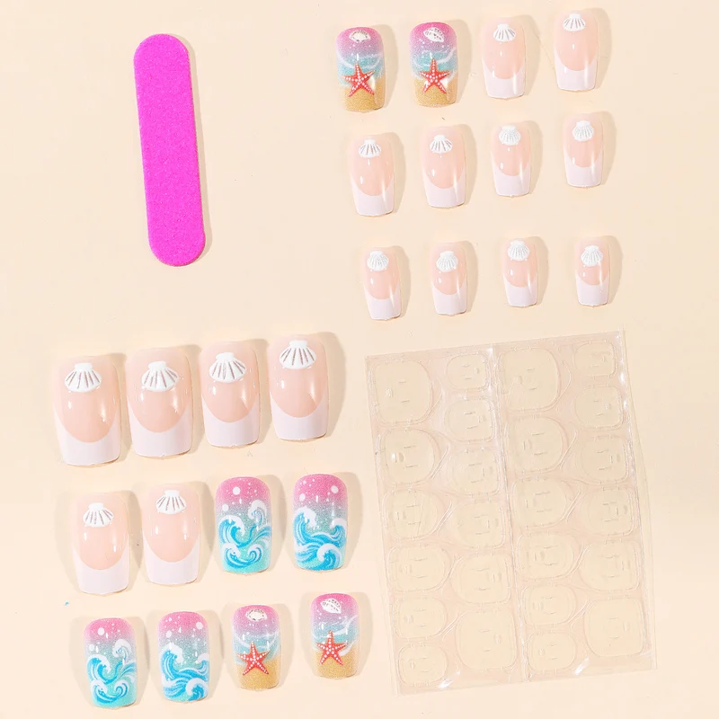 Beach-Inspired 3D Nail Art Set Stornfield