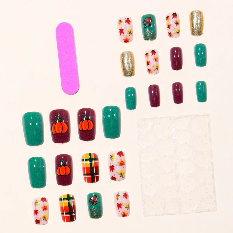 Autumn-Inspired Seasonal Nail Art Set Stornfield