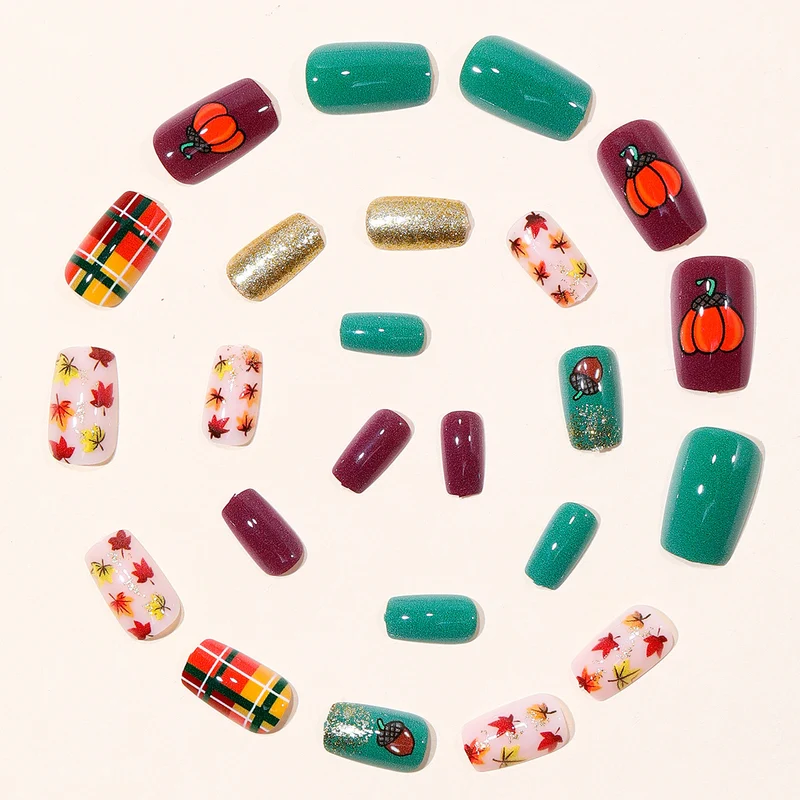 Autumn-Inspired Seasonal Nail Art Set Stornfield