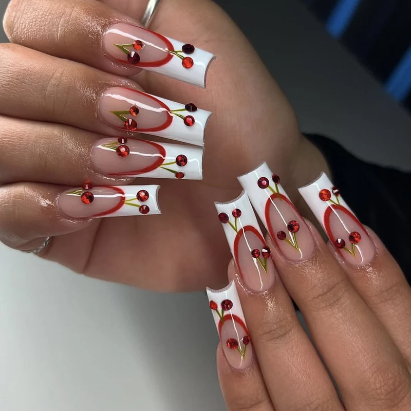 Artistic Acrylic Nail Art Extensions Stornfield