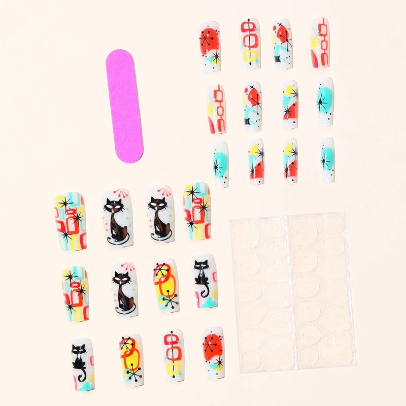 Artistic Abstract Nail Art Set Stornfield