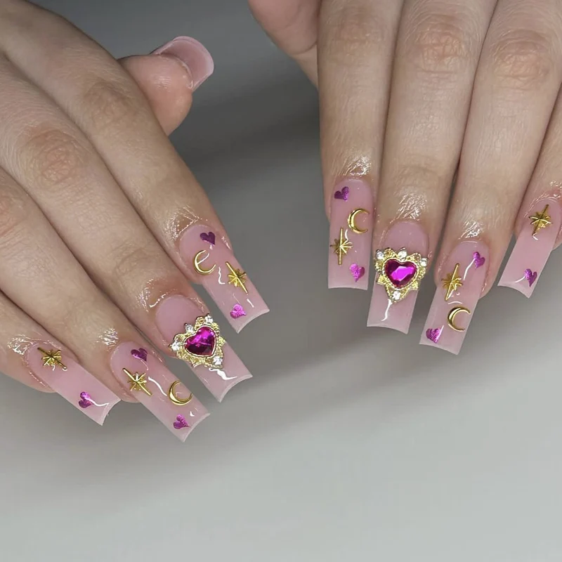 Artistic 3D Heart Nail Art Stornfield