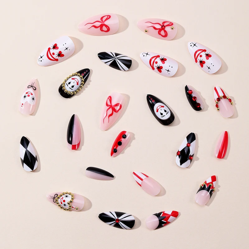 Artistic 3D Clown-Themed Nail Art Extensions Stornfield