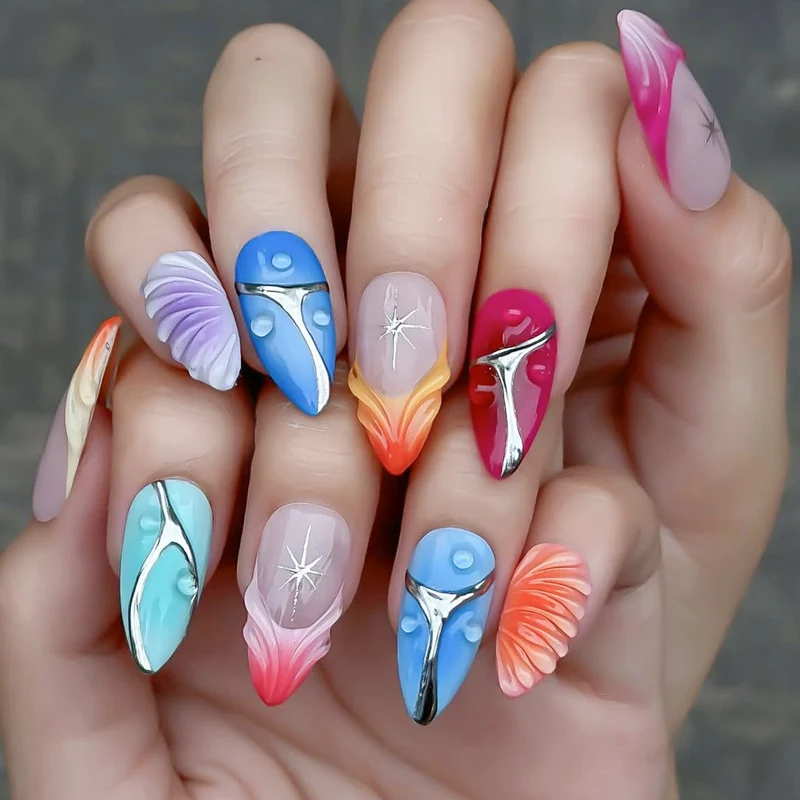 Artistic 3D Bunny and Floral Nail Art Stornfield