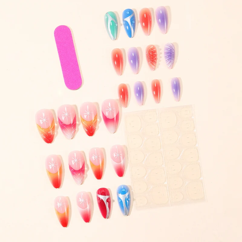 Artistic 3D Acrylic Nail Enhancements Stornfield