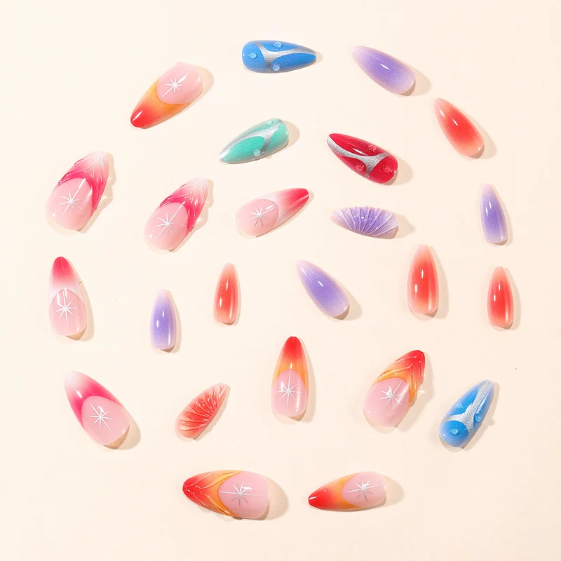 Artistic 3D Acrylic Nail Enhancements Stornfield