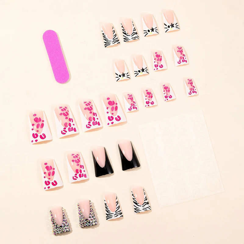Artistic 3D Acrylic Nail Art Extensions Stornfield