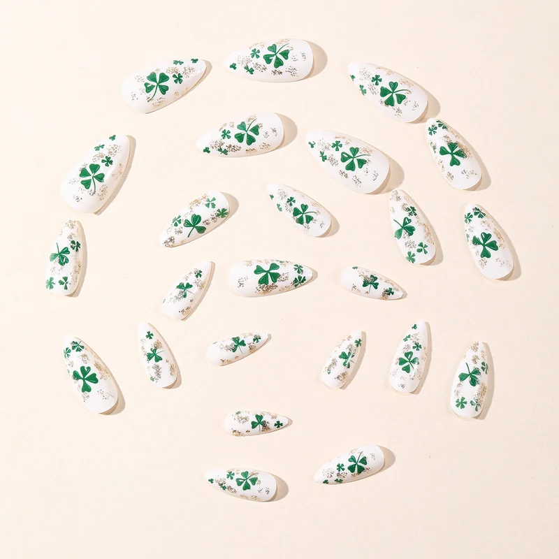 3D Shamrock Clove Nail Art Extensions Stornfield