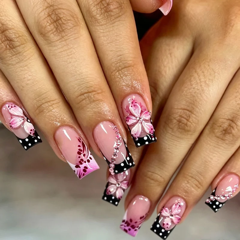 3D Floral Nail Art Extensions Stornfield