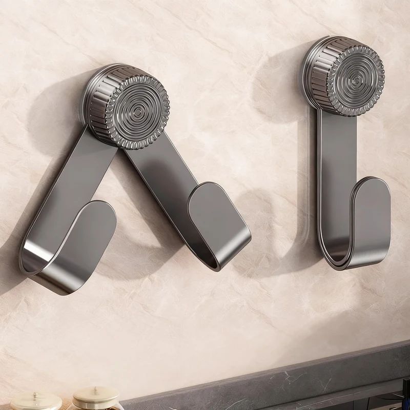 Stainless steel kitchen shelf with suction cup