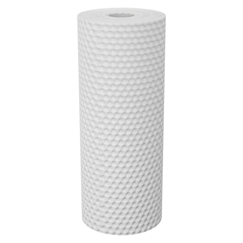 Disposable cleaning wipes made of non-woven fabric, usable dry and wet