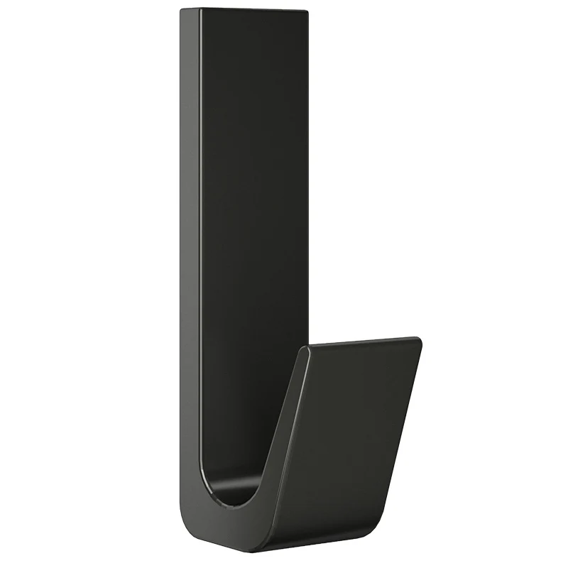 Aluminum wall hooks with adhesive surface