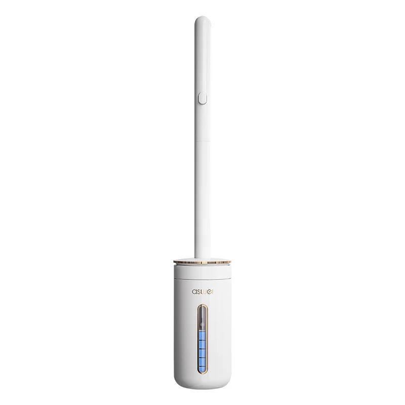 Toilet brush with interchangeable heads