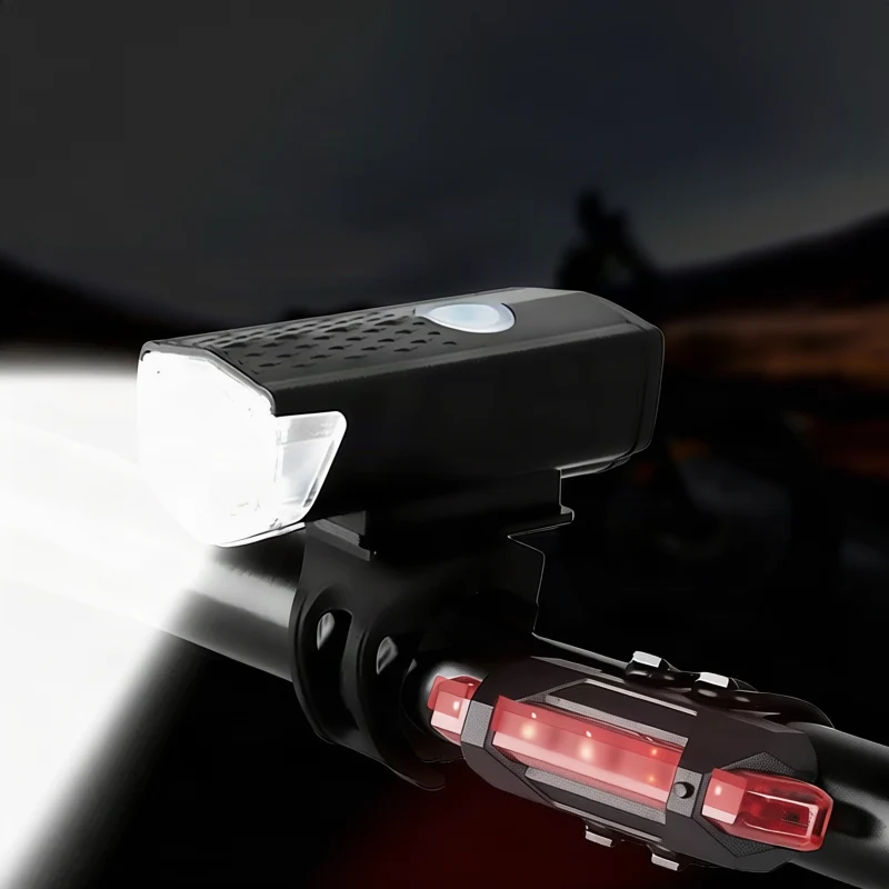 USB bicycle light with LED lighting