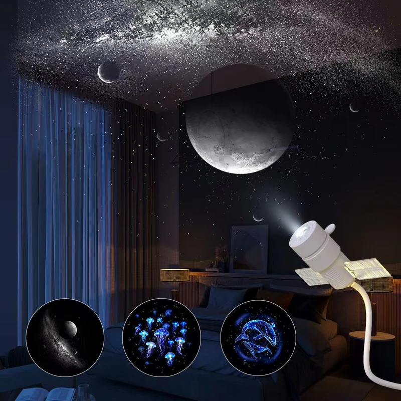 USB Starry Sky Projection Lamp for Car and Home