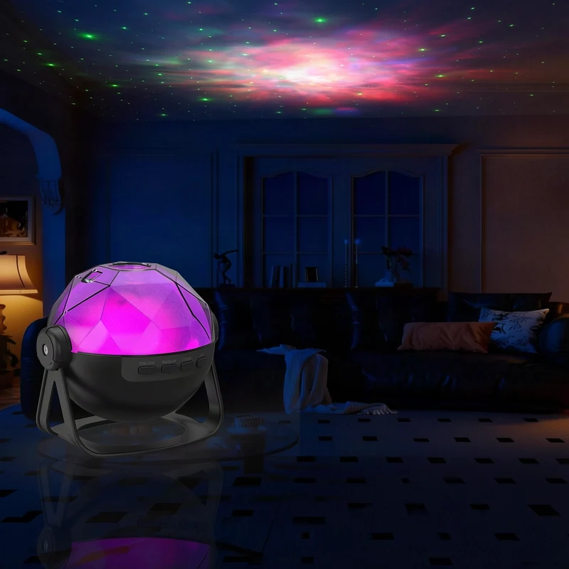 LED starry sky projection lamp with remote control