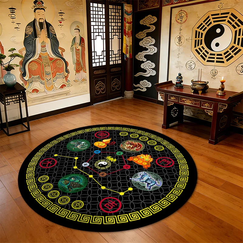 Runde Feng Shui Teppich