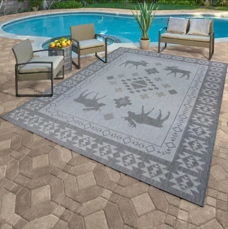 Mehrfarbiger Outdoor-Teppich