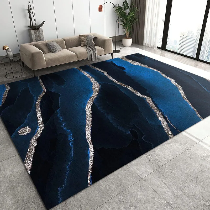 Luxuriöser marmor-inspirierter Teppich