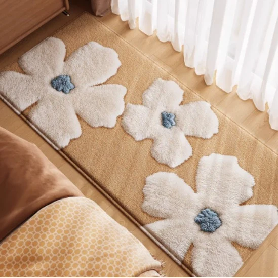 Blumenmuster-Teppich