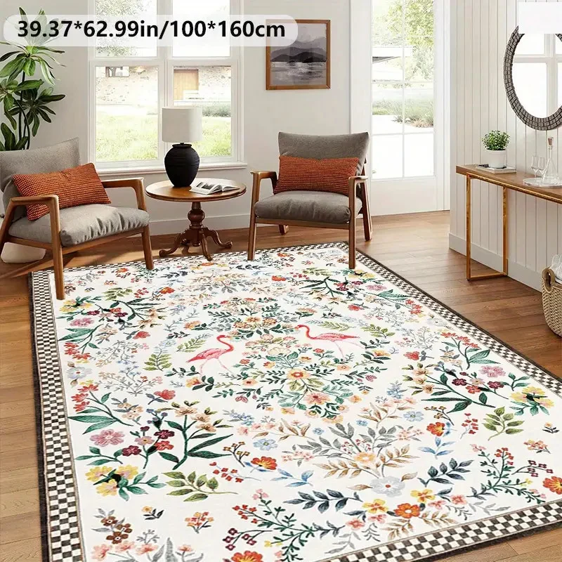 Florales Muster Dekorativer Bereichsteppich