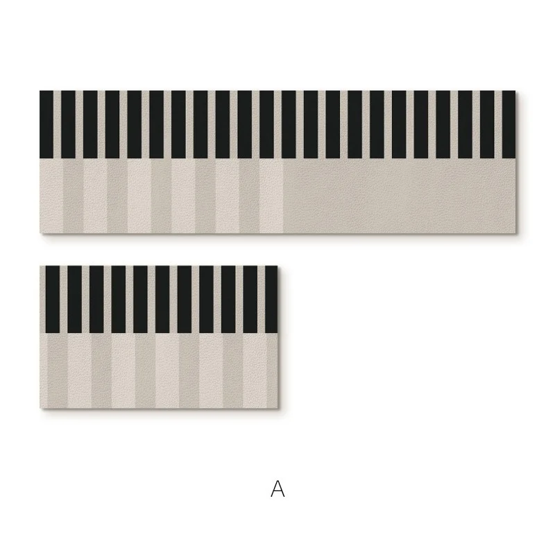 Elegante strukturierte Teppichläufermatte