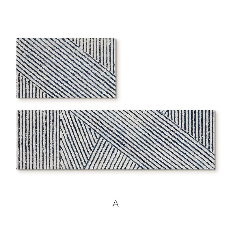 Elegante strukturierte Teppichläufermatte
