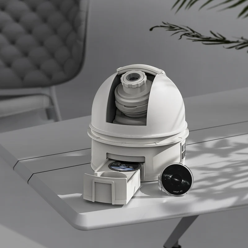 Starry sky projection lamp with voice guidance