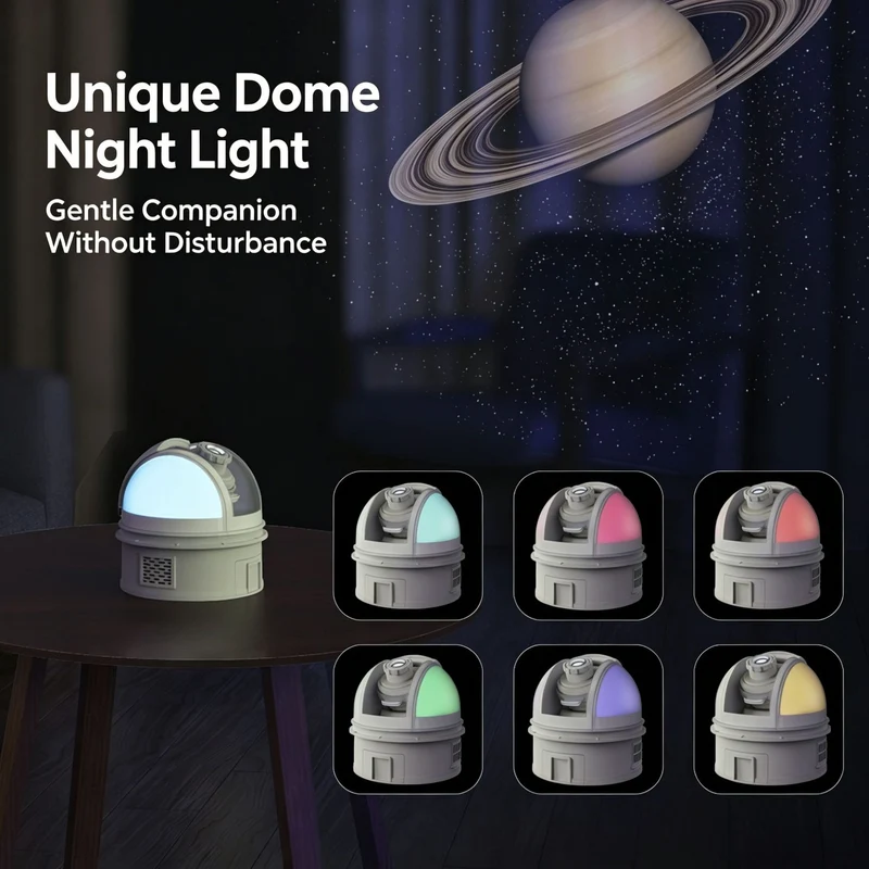 Starry sky projection lamp with voice guidance