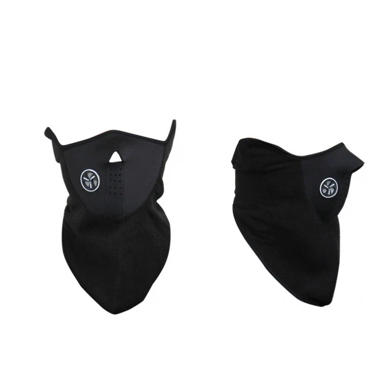 Face mask for cycling, warming, with fleece